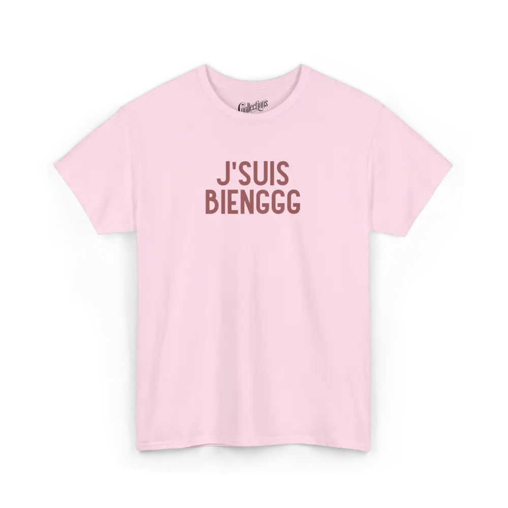 Vie d’Phoqué - T-Shirt - T-shirt - J’suis bienggg - Rose clair / S / M