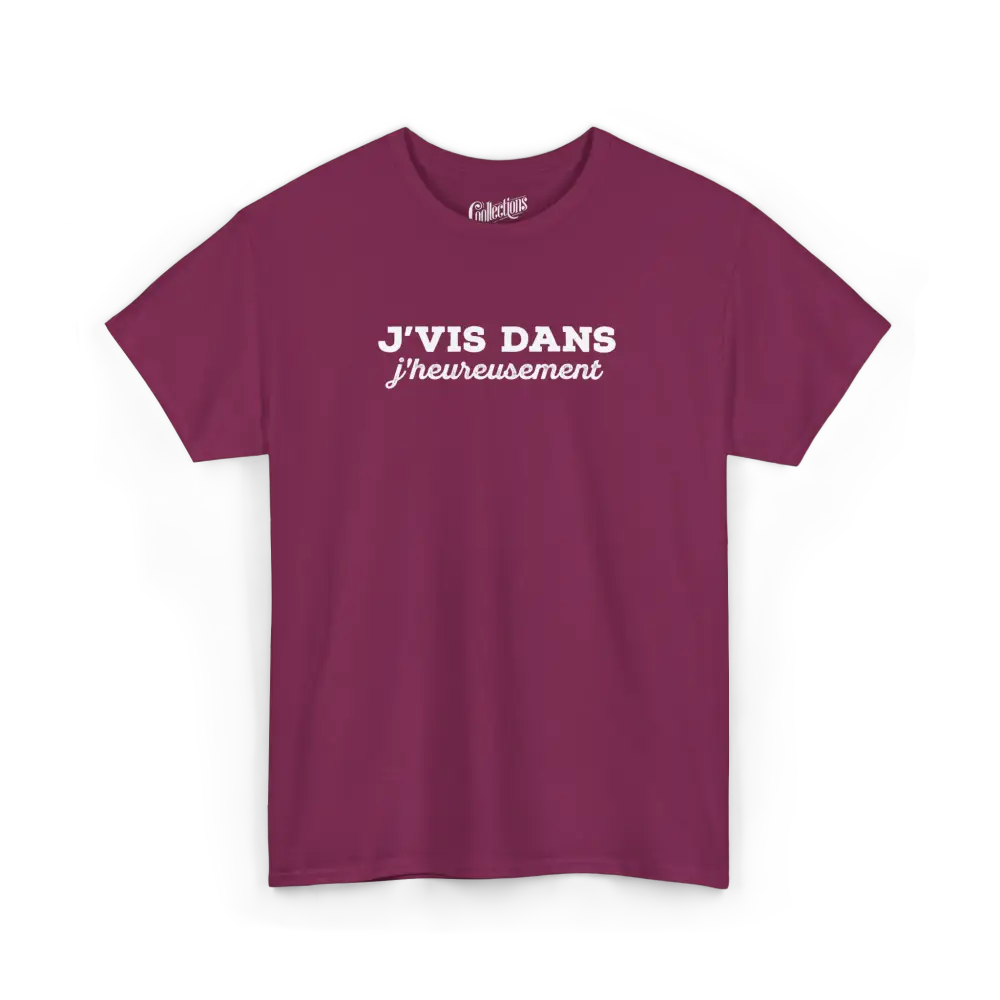 Mot Pour Mot - T-Shirt - T-shirt – J’vis dans J’Heureusement - Baie / S / M