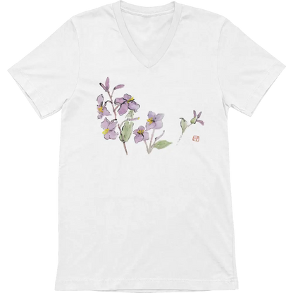 Kyoto Fleurs - T-Shirt - T-shirt - Kyoto - Fleurs Sauvages - Fleurs de pommiers par Kumiko