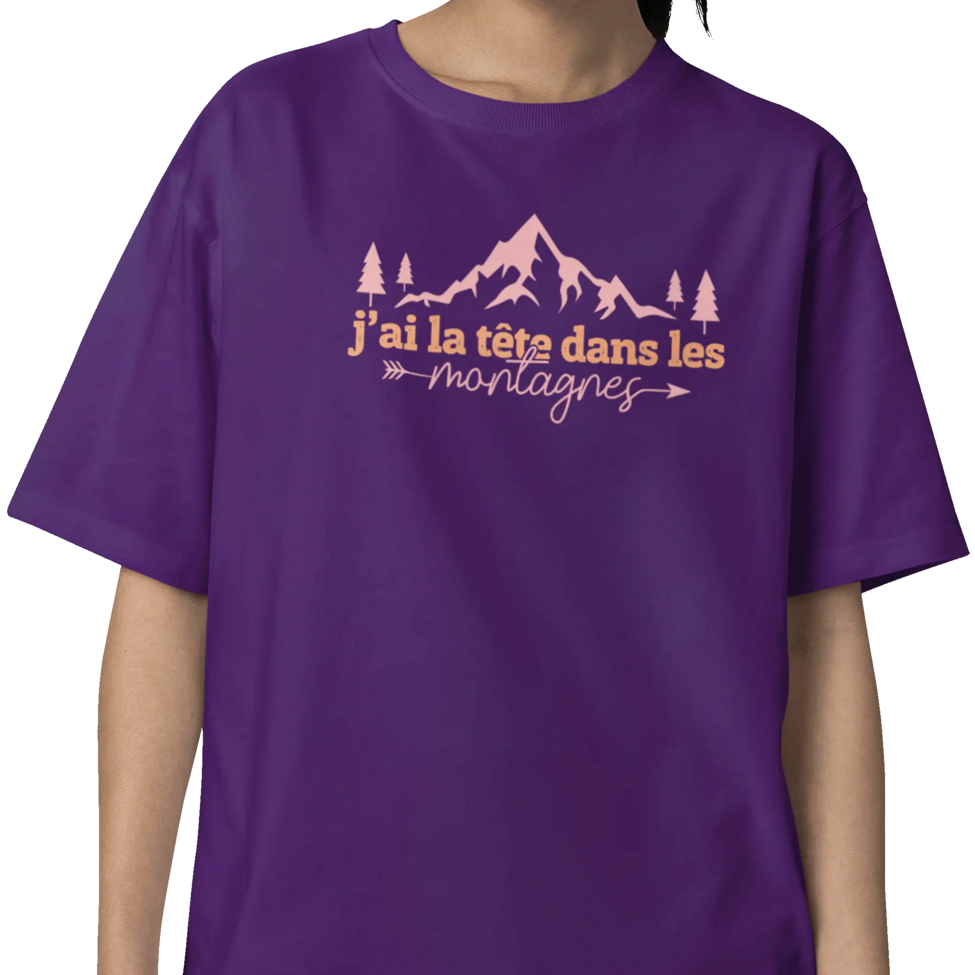 #camping - T-Shirt - T-Shirt - La tête dans les montagnes