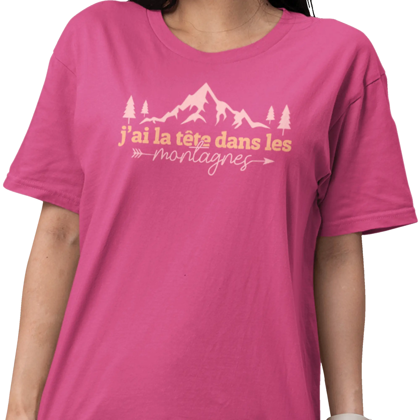 #camping - T-Shirt - T-Shirt - La tête dans les montagnes