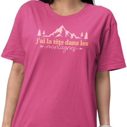 #camping - T-Shirt - T-Shirt - La tête dans les montagnes