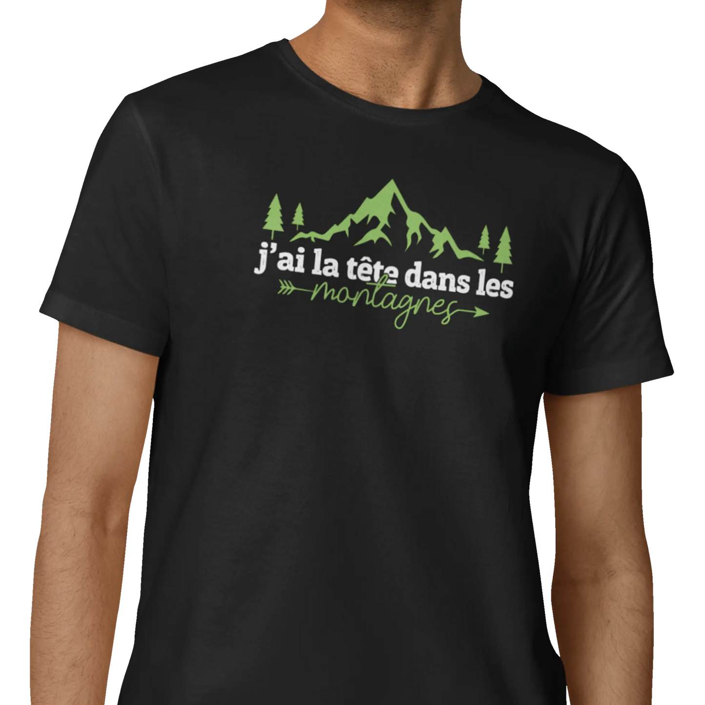 #camping - T-Shirt - T-Shirt - La tête dans les montagnes
