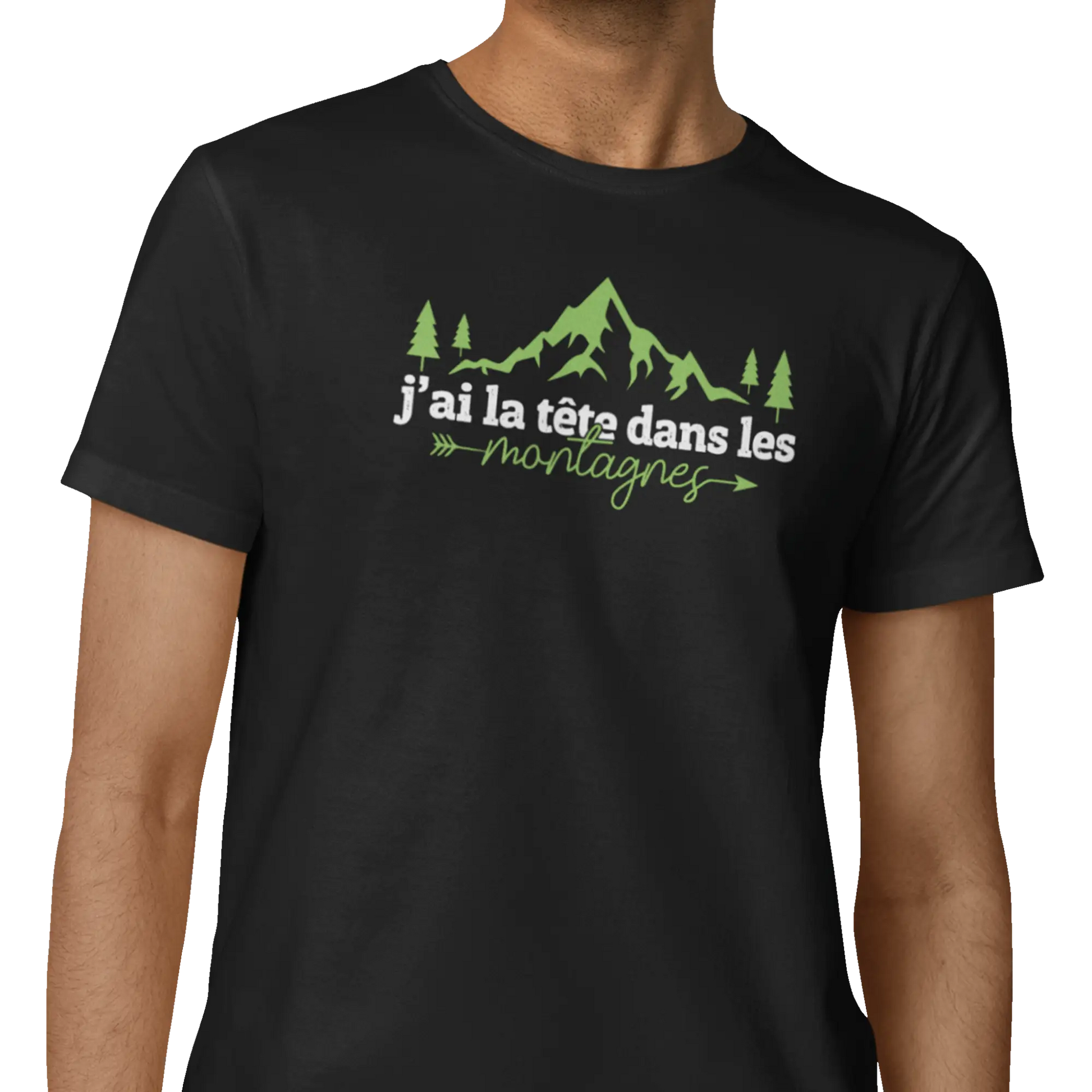 #camping - T-Shirt - T-Shirt - La tête dans les montagnes