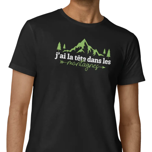 #camping - T-Shirt - T-Shirt - La tête dans les montagnes