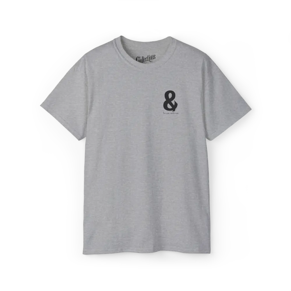 Mot pour Mot - T-Shirt - T-shirt - & La vie continue - Gris Sport / S / M