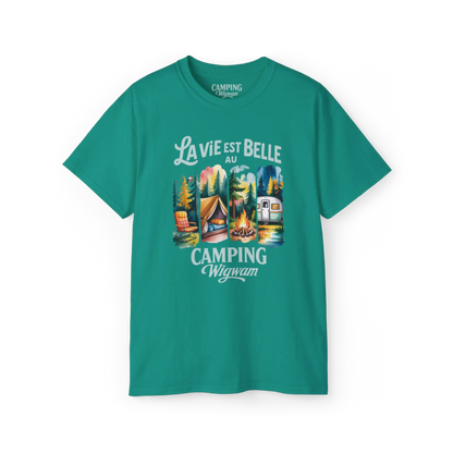 #camping - T-Shirt - T-shirt - La vie est belle au Camping Wigwam (Collabo)