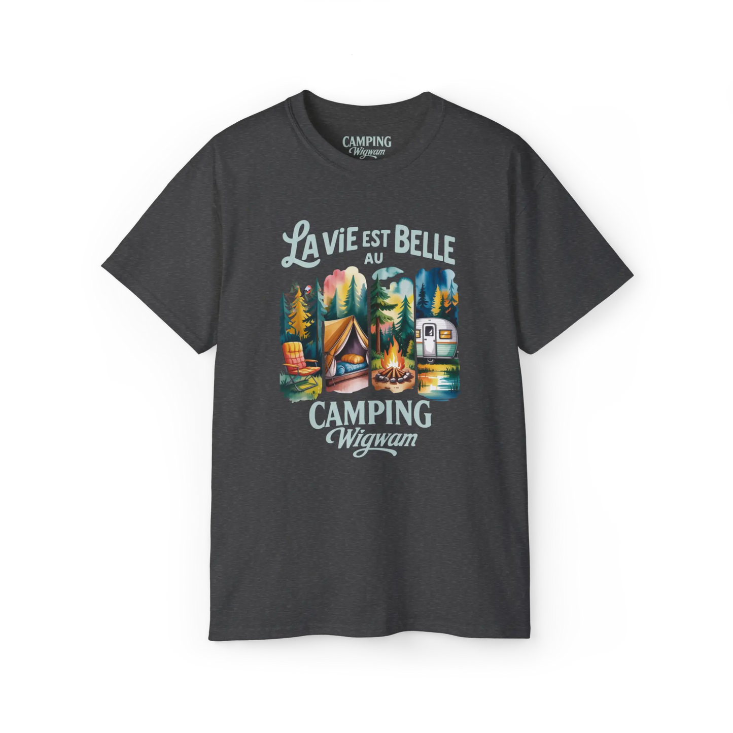 #camping - T-Shirt - T-shirt - La vie est belle au Camping Wigwam (Collabo)