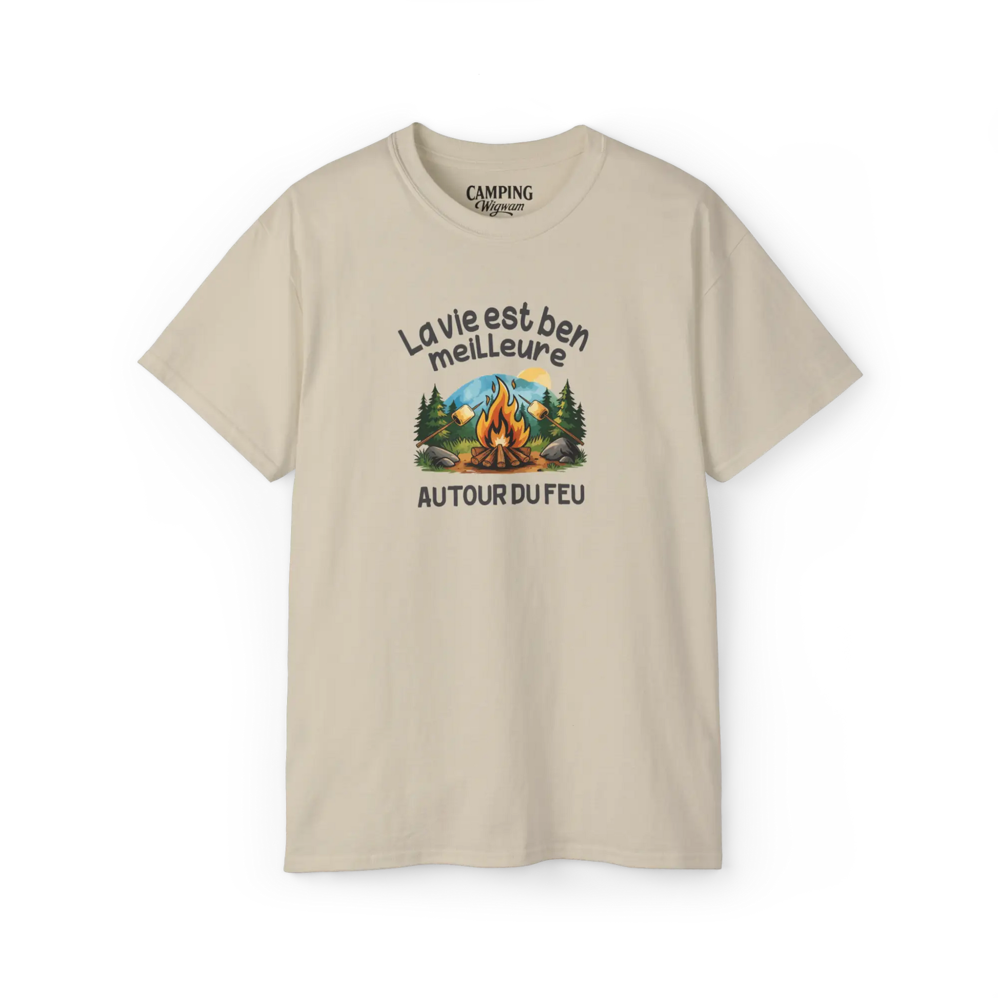 #camping - T-Shirt - T-shirt - La vie est ben meilleure autour du feu
