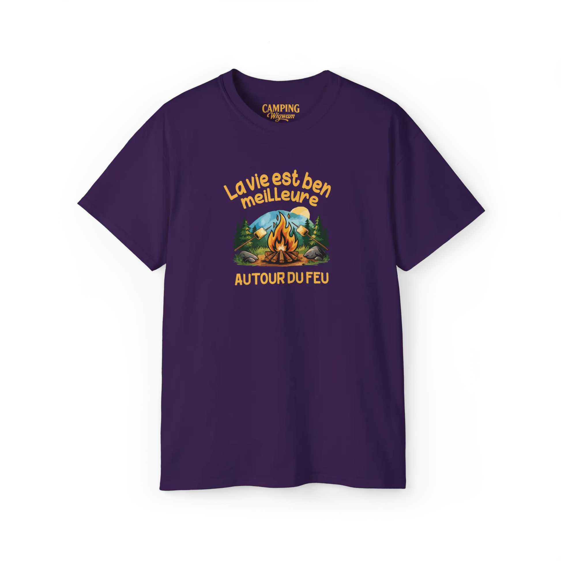 #camping - T-Shirt - T-shirt - La vie est ben meilleure autour du feu