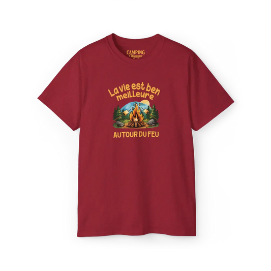 #camping - T-Shirt - T-shirt - La vie est ben meilleure autour du feu