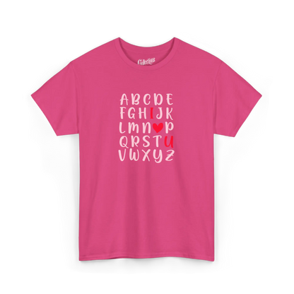 Saint-Valentin - T-Shirt - T-shirt - L’ABC de l’amour - Fleur exotique / S / M