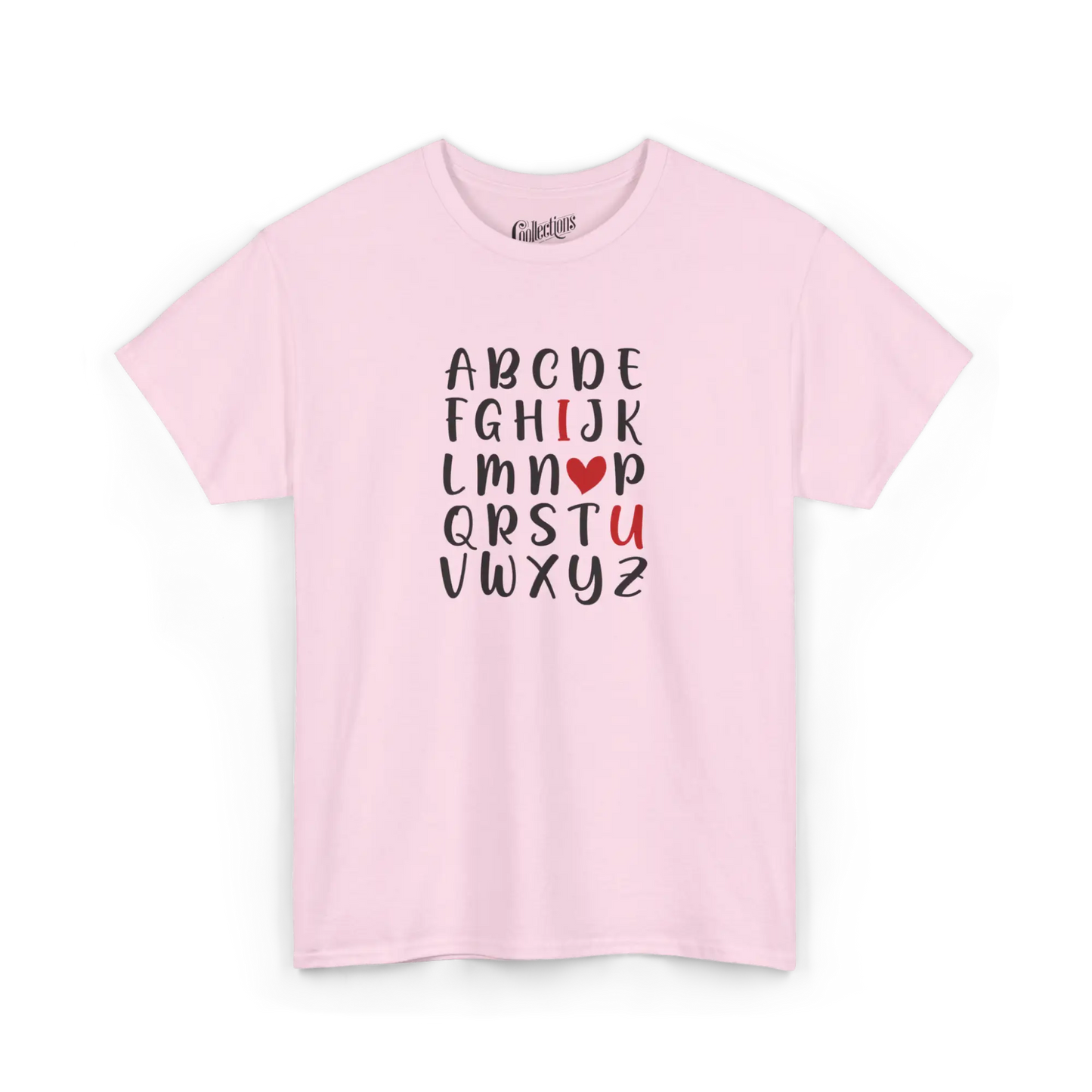 Saint-Valentin - T-Shirt - T-shirt - L’ABC de l’amour - Rose clair / S / M