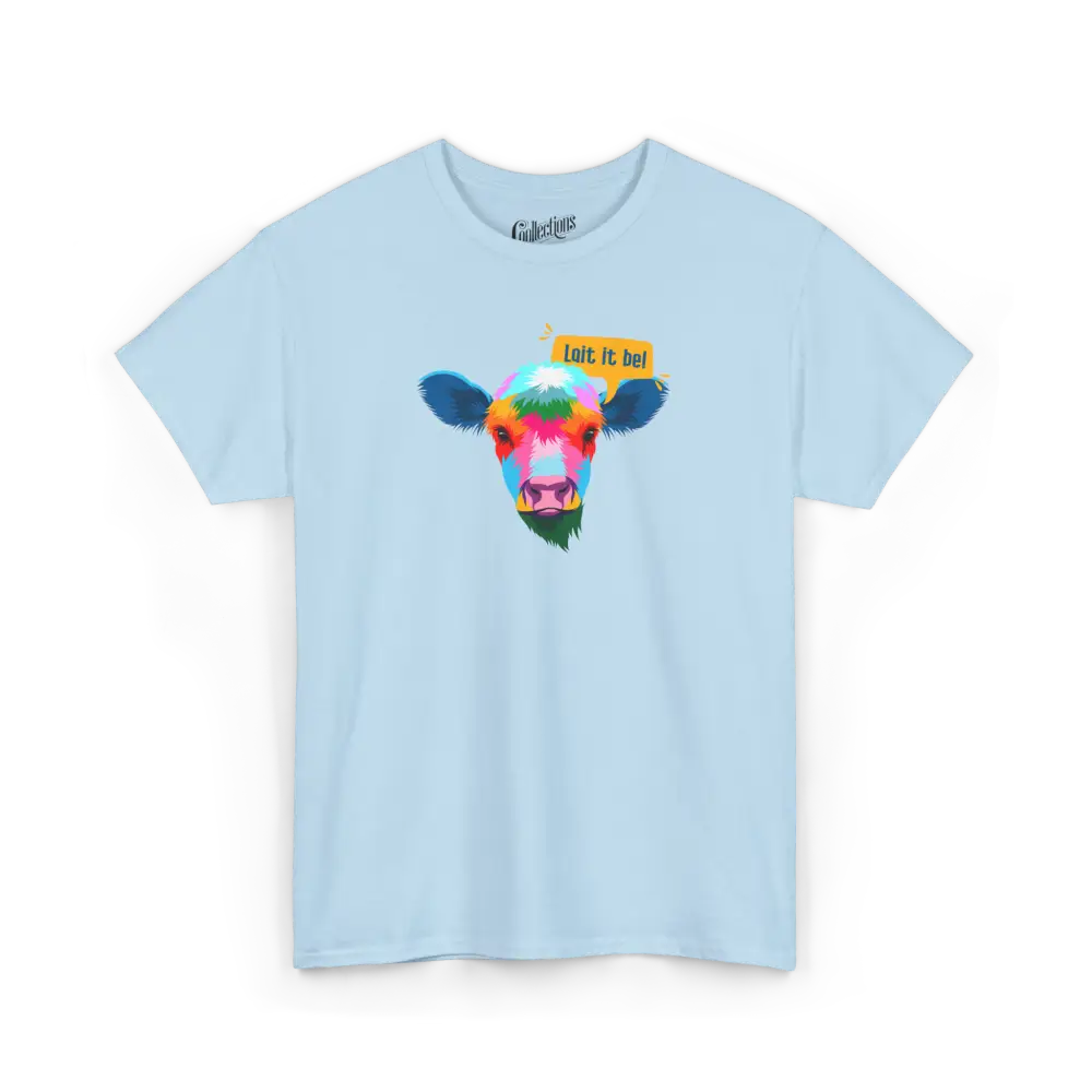 Les Poilus - T-Shirt - T-shirt – Lait It Be - Bleu clair / S / M