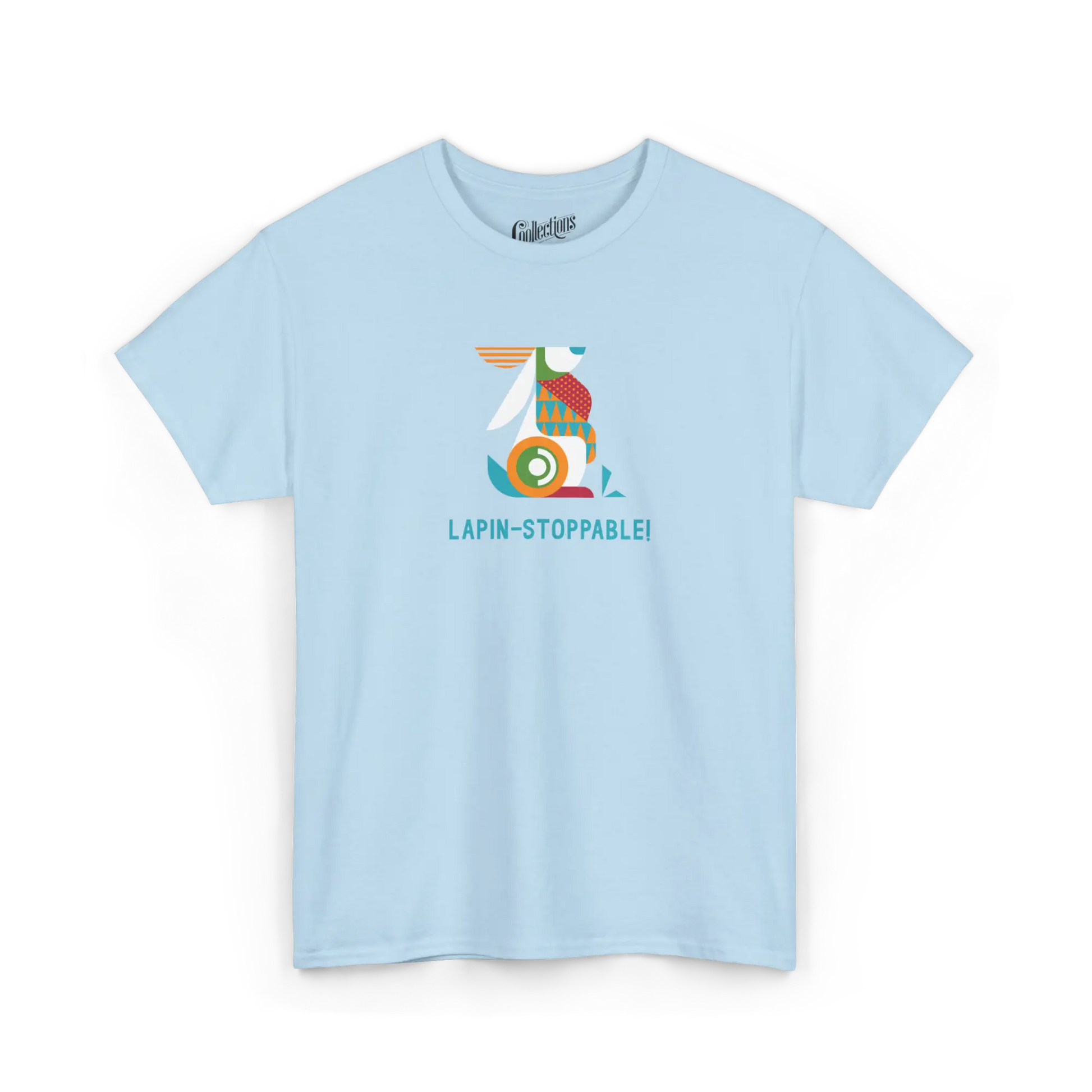 Les Poilus - T-Shirt - T-shirt - LAPIN-STOPPABLE! - Bleu clair / S / M