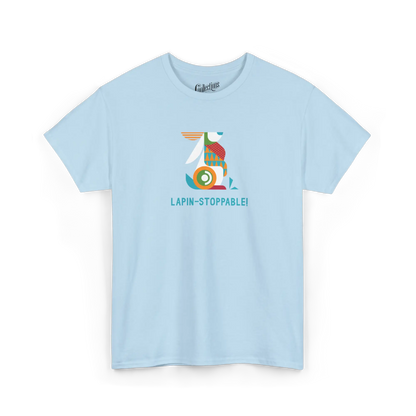 Les Poilus - T-Shirt - T-shirt - LAPIN-STOPPABLE! - Bleu clair / S / M