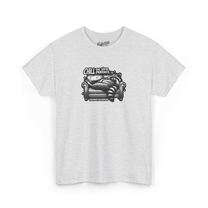 Les Poilus - T-Shirt - T-shirt – Le raton chill - Gris cendre / S / M