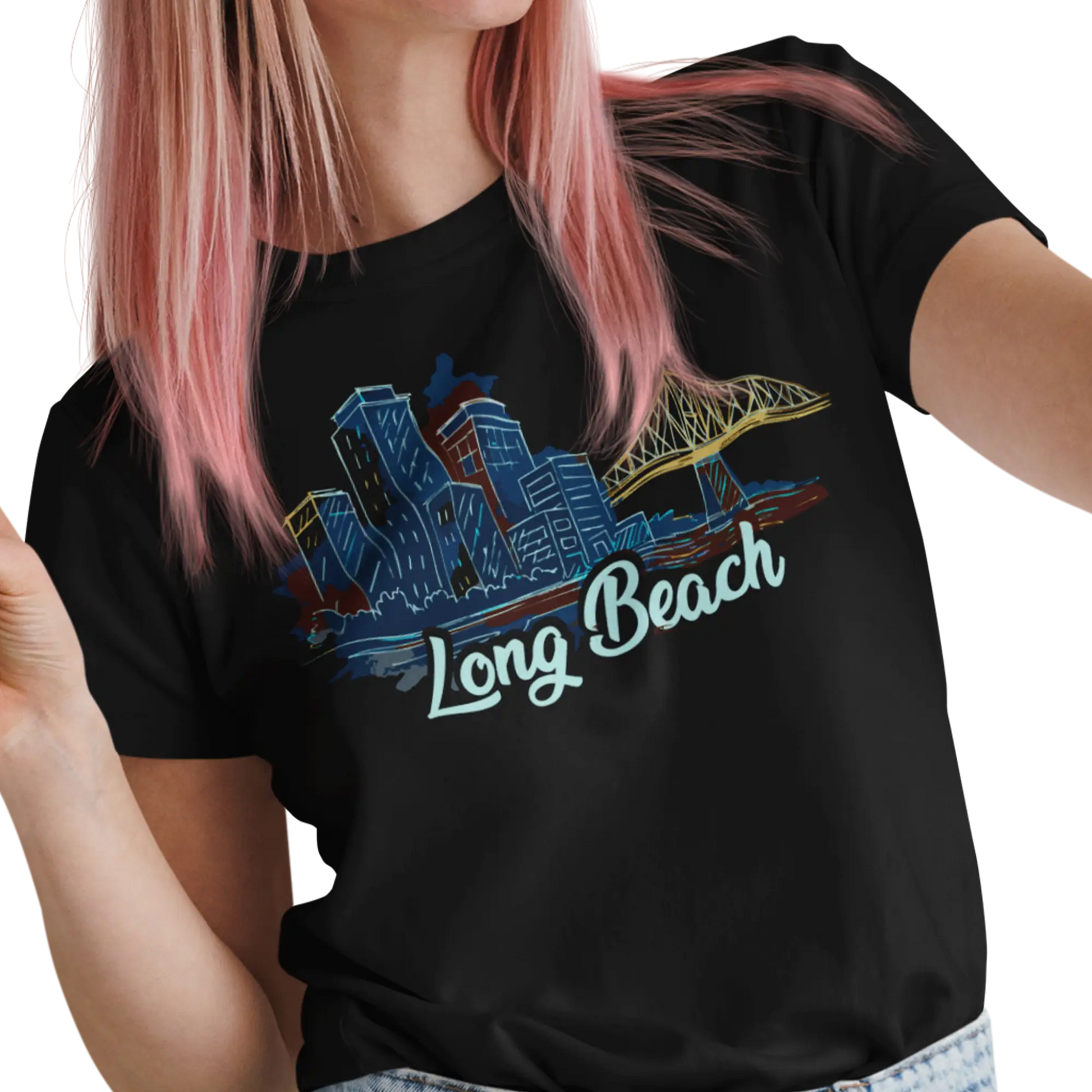 Local D’abord - T-Shirt - T-shirt - Long Beach - Longueuil illustré