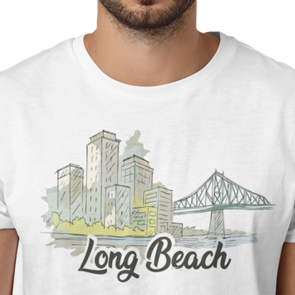 Local D’abord - T-Shirt - T-shirt - Long Beach - Longueuil illustré
