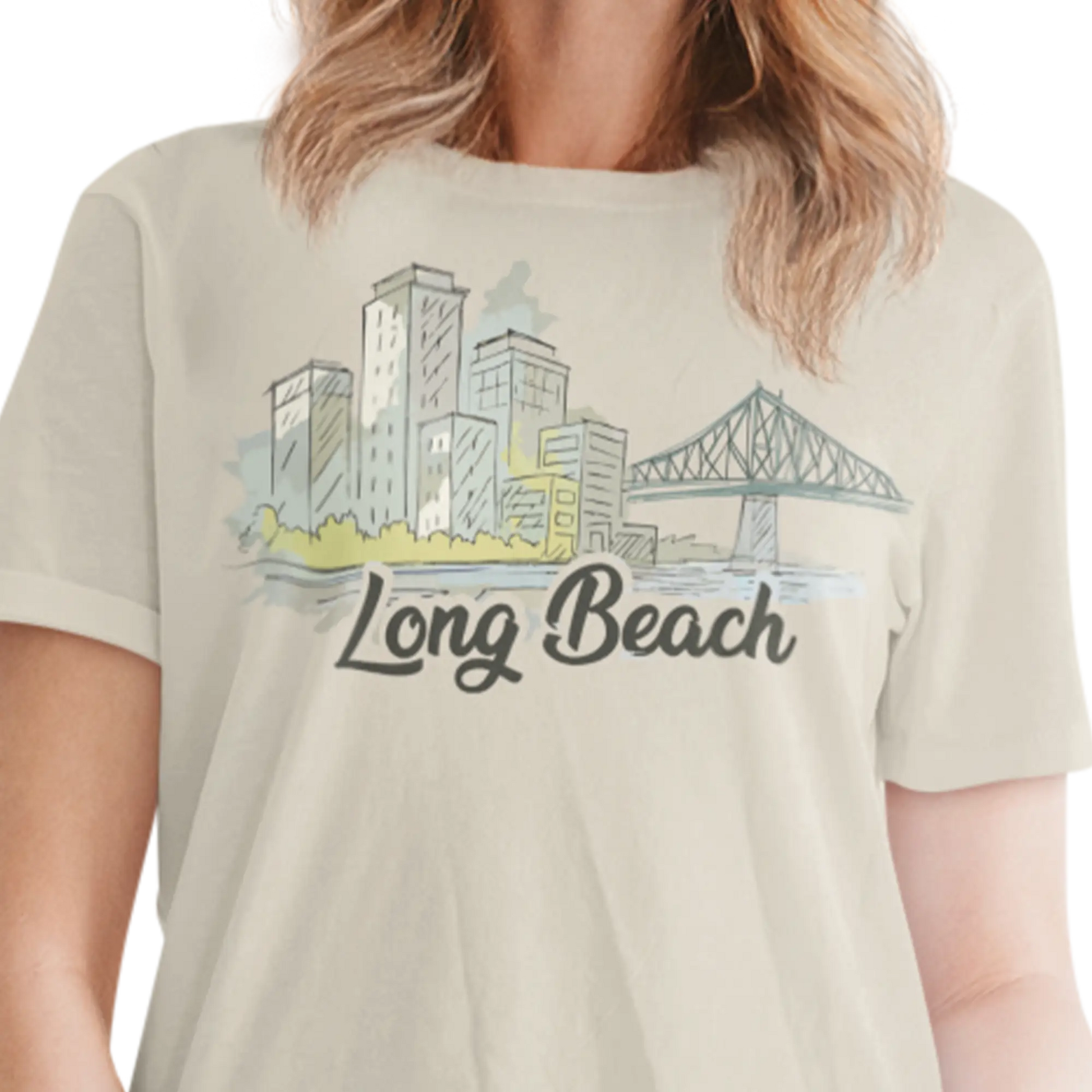 Local D’abord - T-Shirt - T-shirt - Long Beach - Longueuil illustré