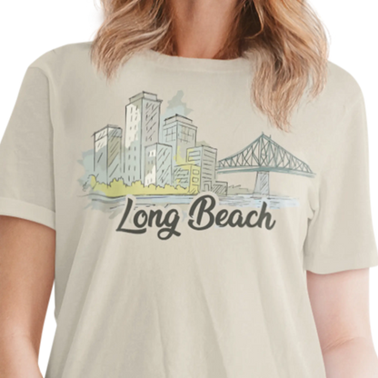 Local D’abord - T-Shirt - T-shirt - Long Beach - Longueuil illustré