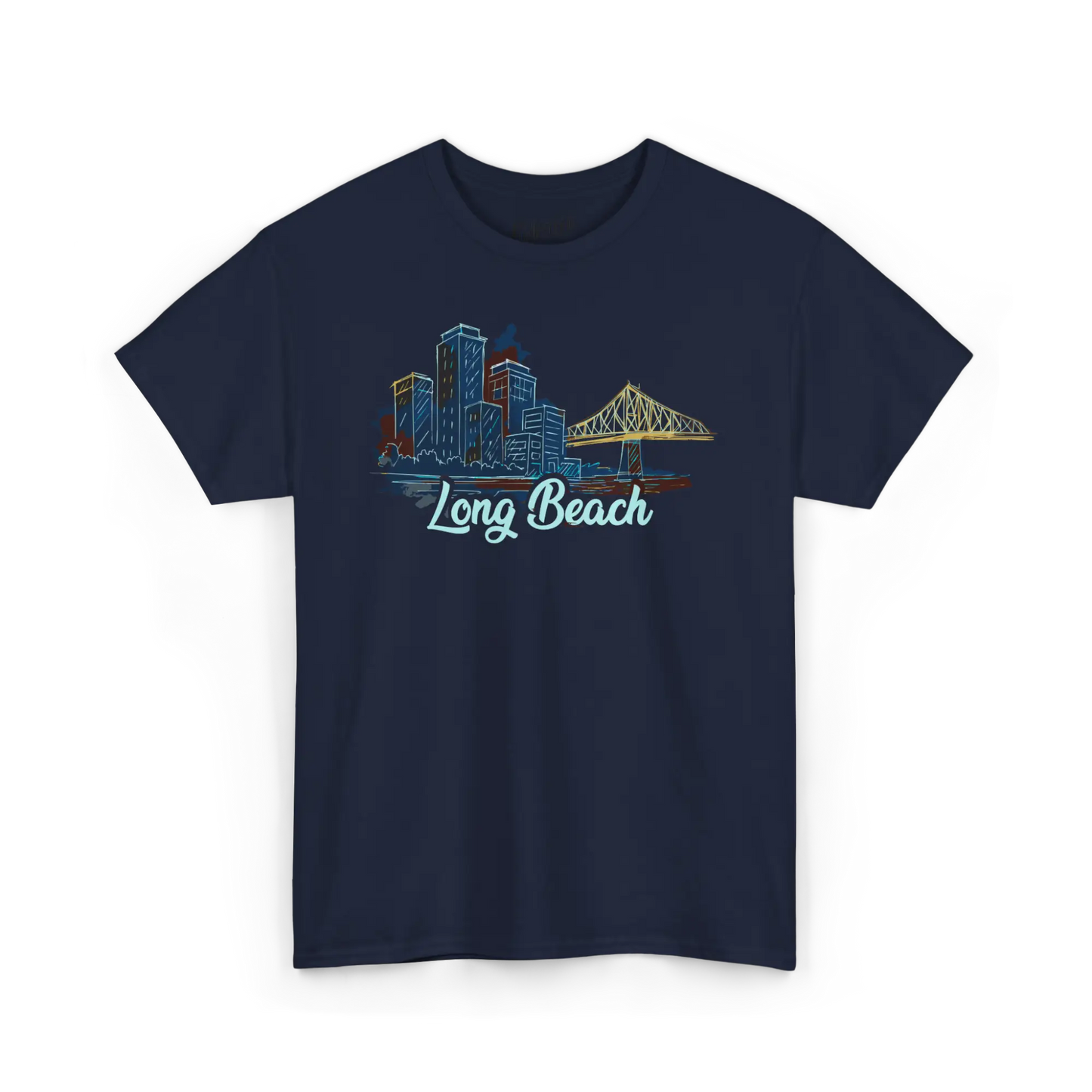 Local D’abord - T-Shirt - T-shirt - Long Beach - Longueuil illustré - Marine / S / M