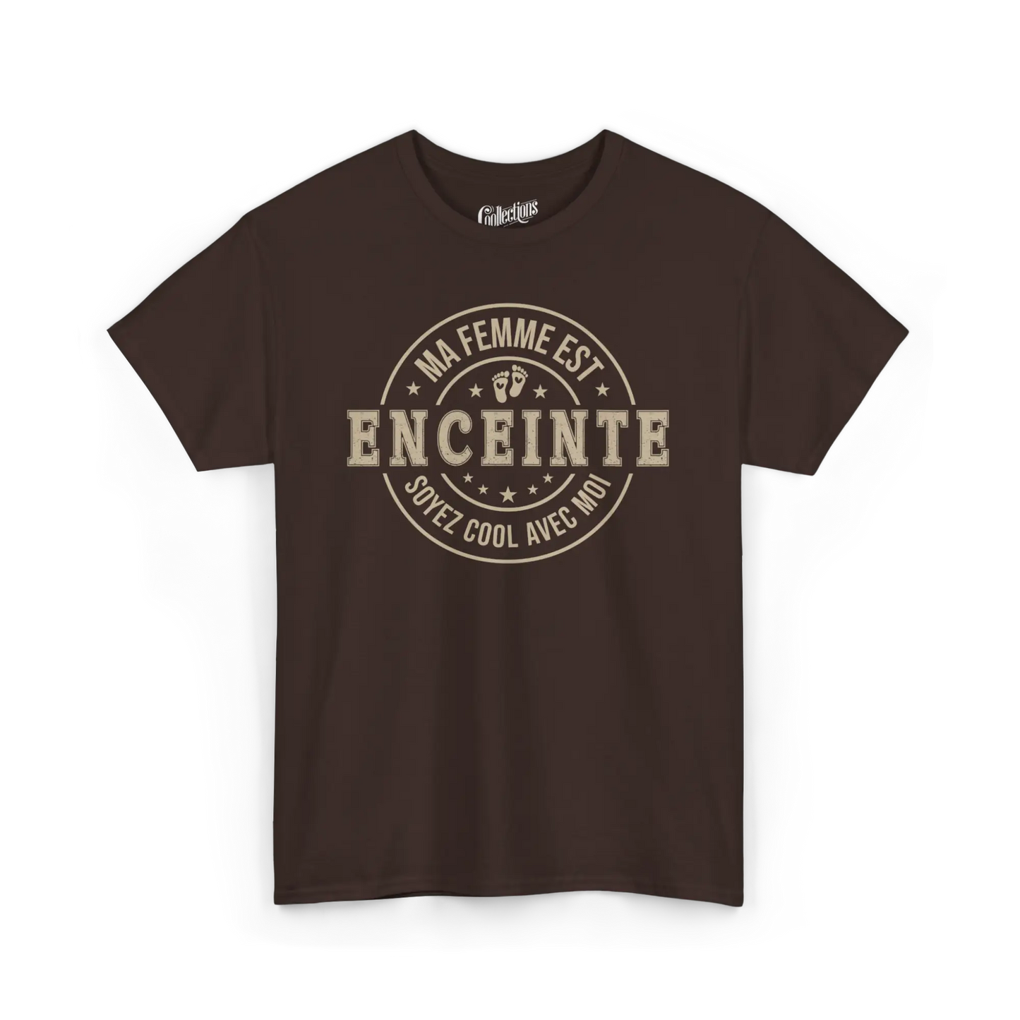 Pour Papa - T-Shirt - T-shirt - Ma femme est enceinte - Chocolat / S / M