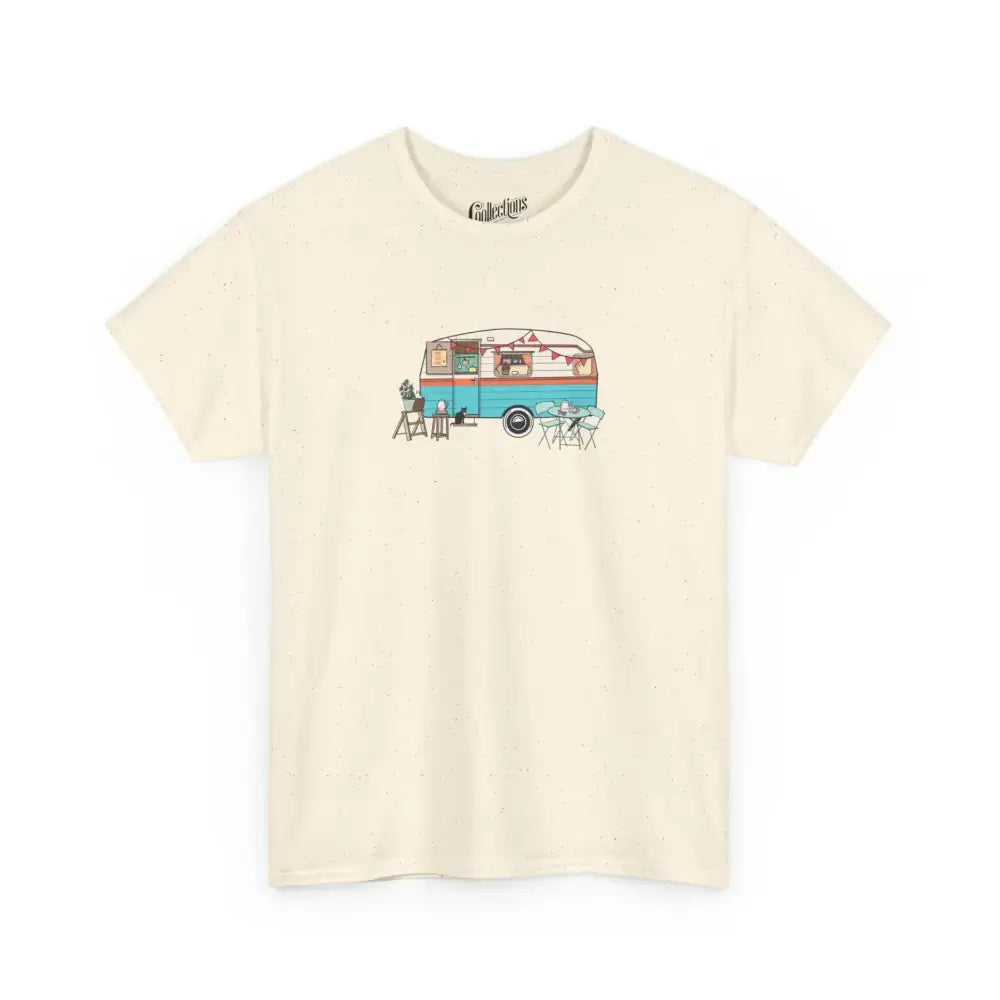 #camping - T-Shirt - T-shirt - Ma roulotte rétro - Naturel / S / M