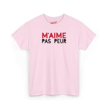 Vie d’Phoqué - T-Shirt - T-shirt – M’aime Pas Peur - Rose clair / S / M