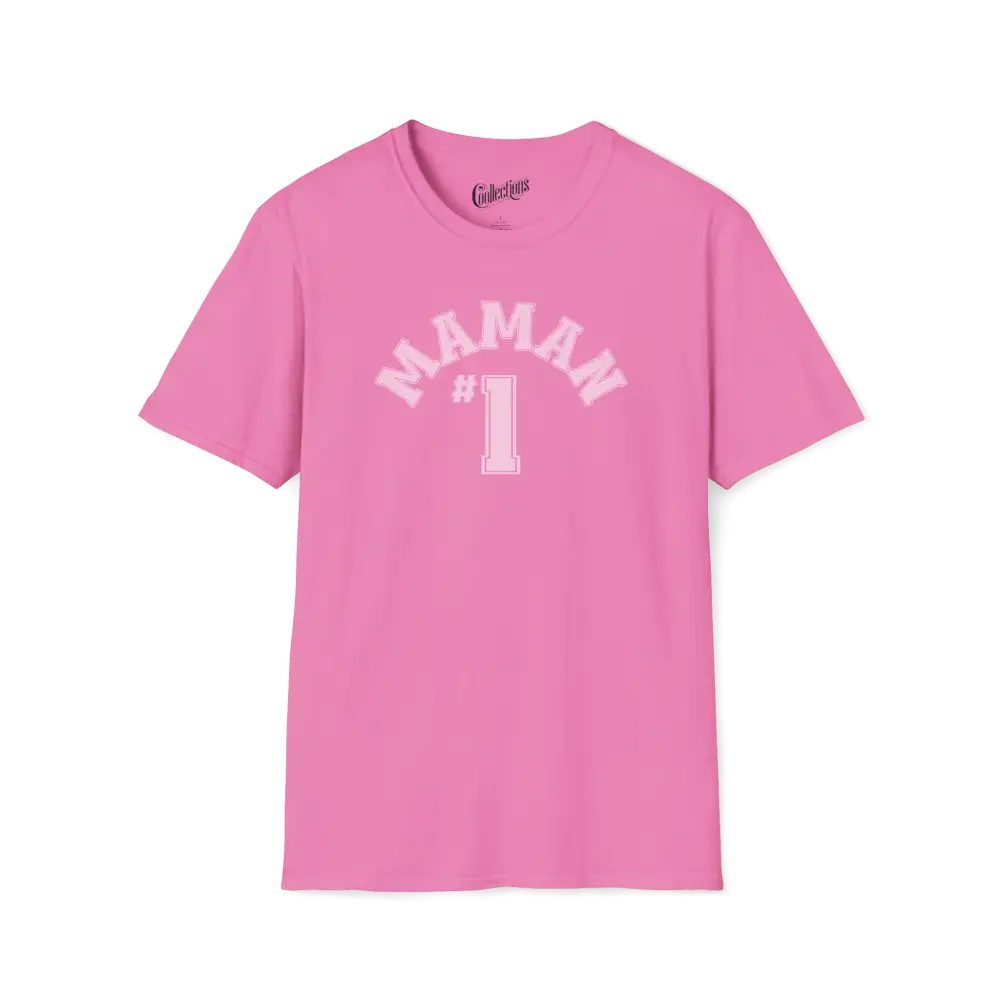 Pour Maman - T-Shirt - T-shirt - Maman #1 - Azalée / S / M