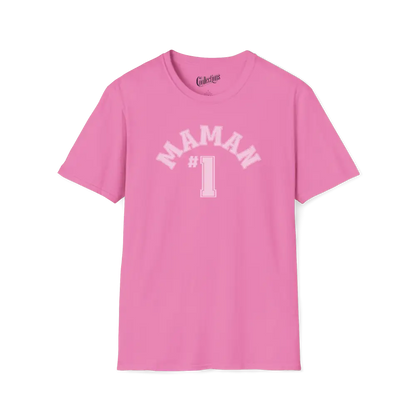 Pour Maman - T-Shirt - T-shirt - Maman #1 - Azalée / S / M