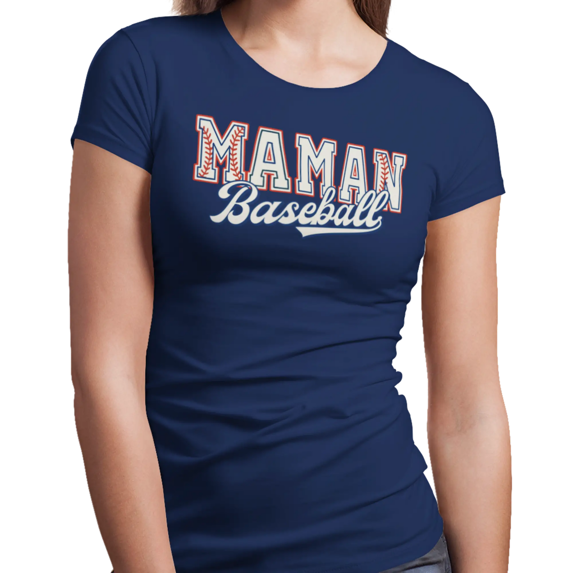Famille et Cie - T-Shirt - T-shirt - Maman Baseball