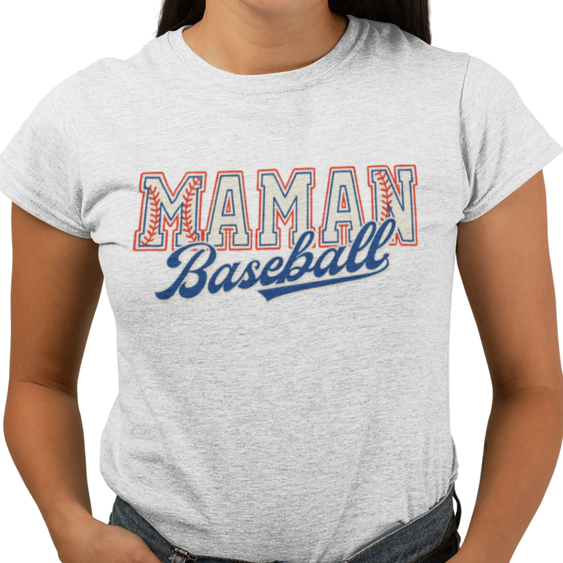 Famille et Cie - T-Shirt - T-shirt - Maman Baseball