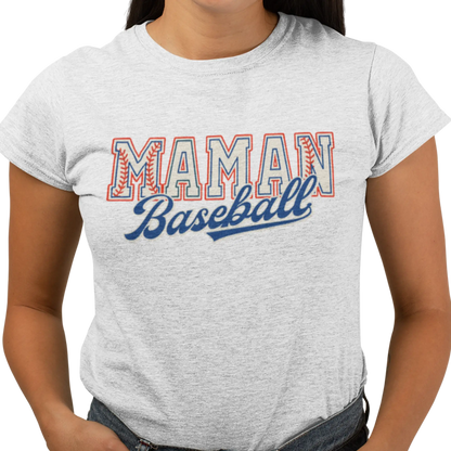 Famille et Cie - T-Shirt - T-shirt - Maman Baseball