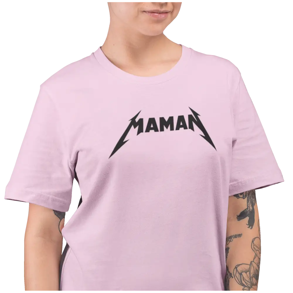 Famille et Cie - T-Shirt - T-shirt - Maman Rock Métal