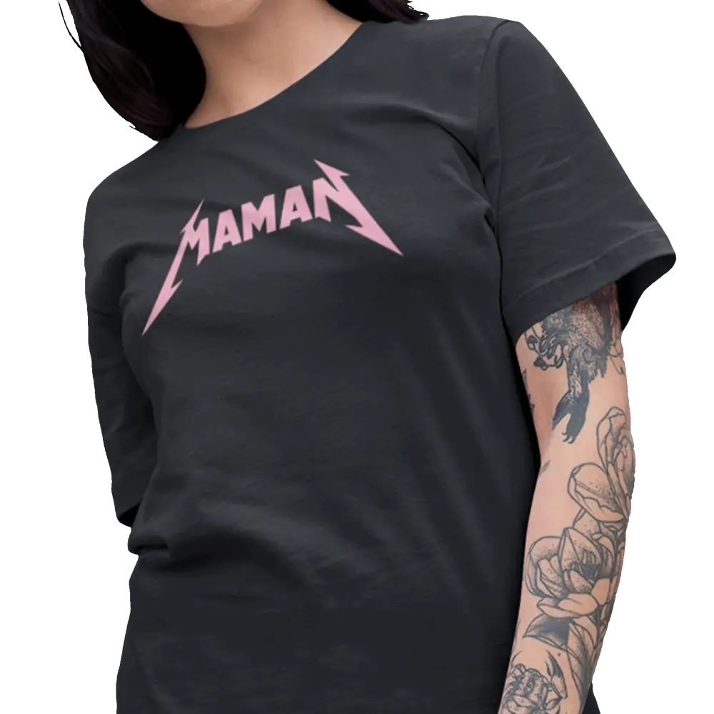 Famille et Cie - T-Shirt - T-shirt - Maman Rock Métal