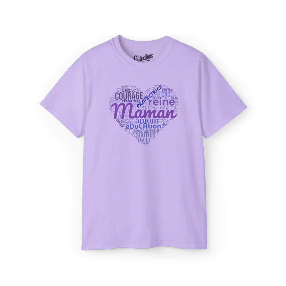 Famille et Cie - T-Shirt - T-shirt - Maman tu es... - Orchidée / S / M