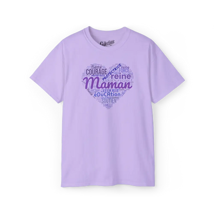 Famille et Cie - T-Shirt - T-shirt - Maman tu es... - Orchidée / S / M
