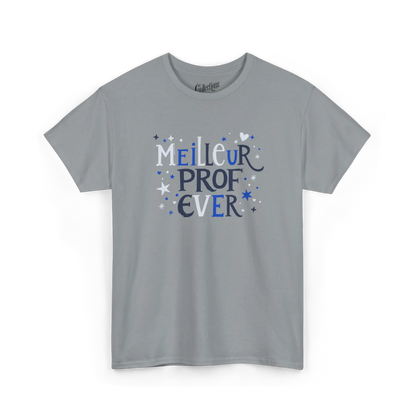 Vie d’Prof - T-Shirt - T-shirt - Meilleur Prof Ever - Gravier / S / M