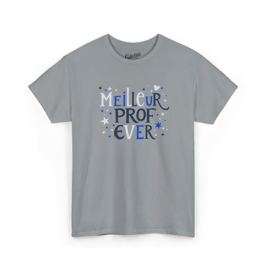 Vie d’Prof - T-Shirt - T-shirt - Meilleur Prof Ever - Gravier / S / M