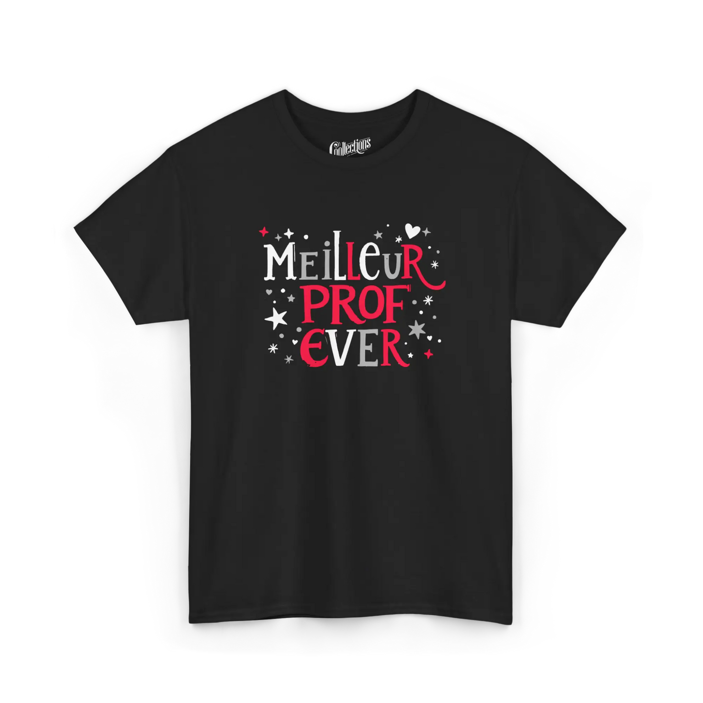 Vie d’Prof - T-Shirt - T-shirt - Meilleur Prof Ever - Noir / S / M