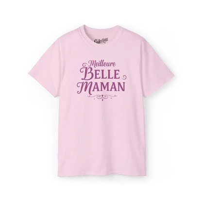 Famille et Cie - T-Shirt - T-shirt - Meilleure Belle-Maman - Rose clair / S / M