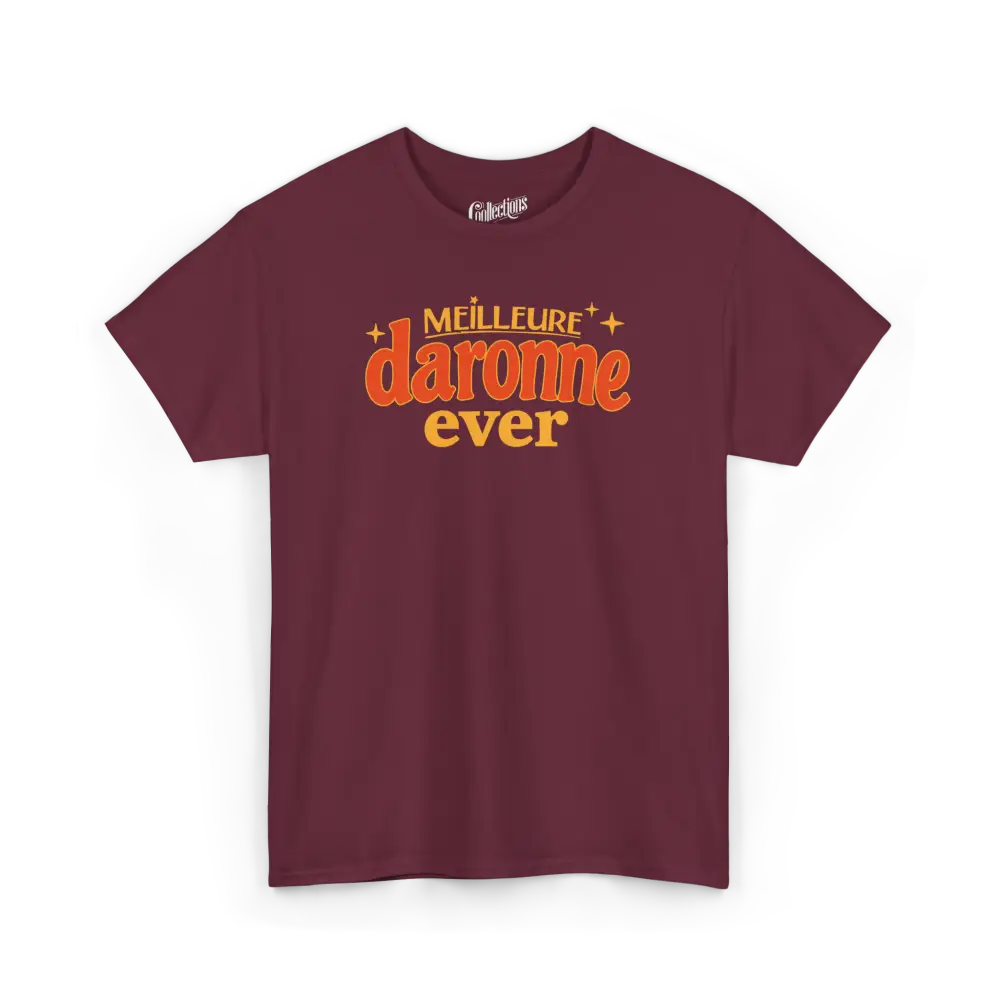 Famille et Cie - T-Shirt - T-shirt - Meilleure Daronne Ever - Marron / S / M