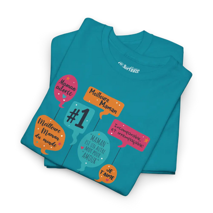 Famille et Cie - T-Shirt - T-shirt - Meilleure Maman Festif