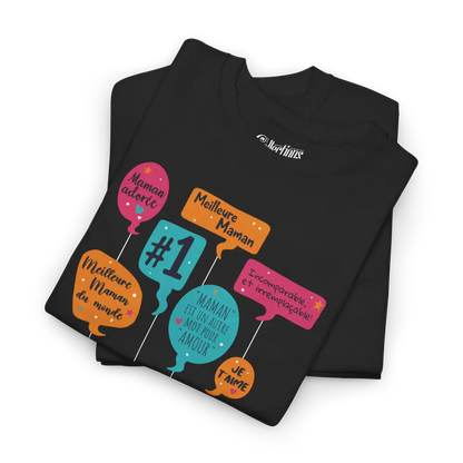 Famille et Cie - T-Shirt - T-shirt - Meilleure Maman Festif