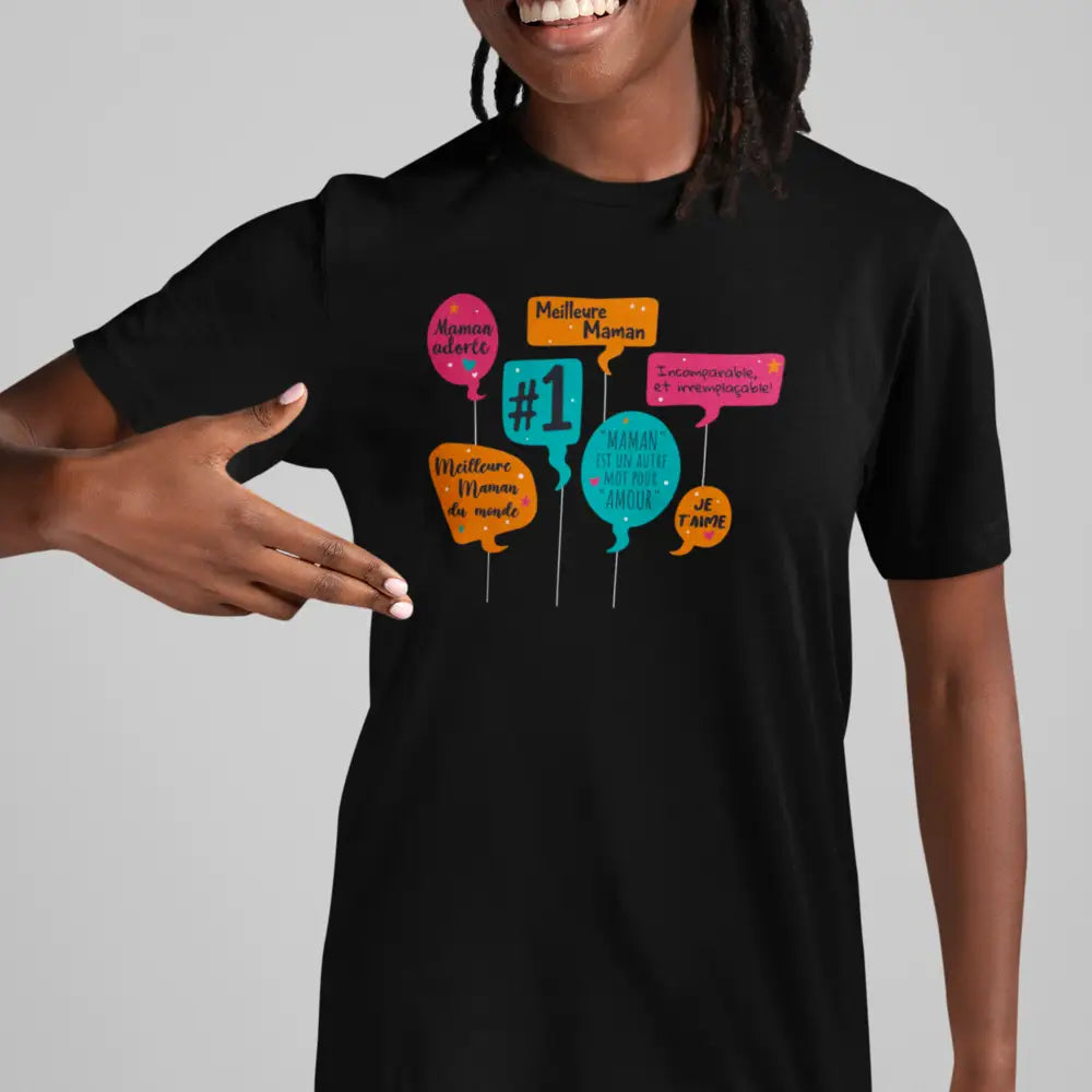 Famille et Cie - T-Shirt - T-shirt - Meilleure Maman Festif