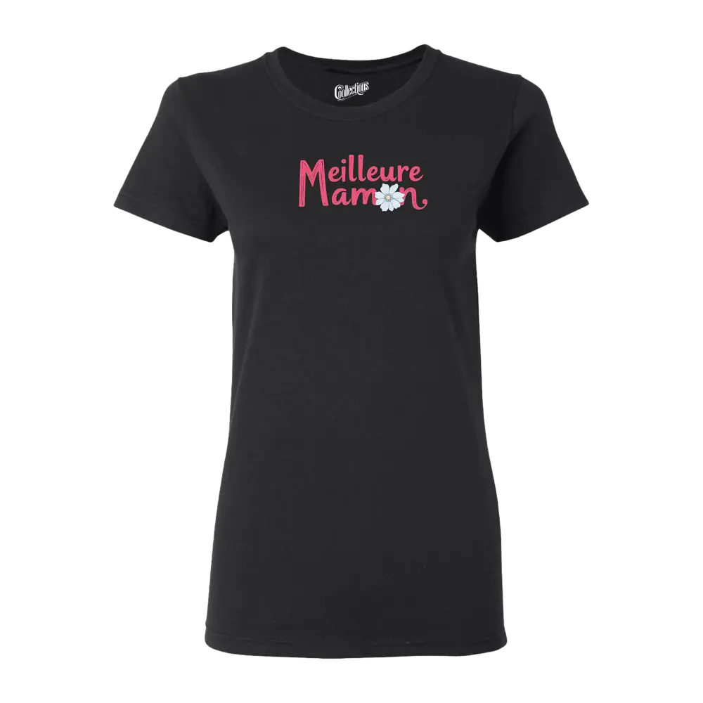 Famille et Cie - T-Shirt semi-ajusté - T-shirt - Meilleure Maman - Noir / S
