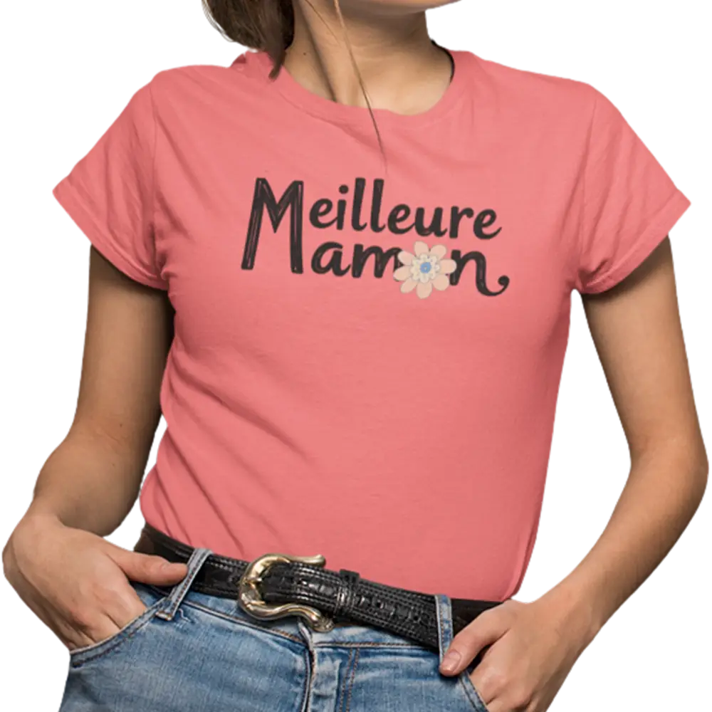 Famille et Cie - T-Shirt semi-ajusté - T-shirt - Meilleure Maman