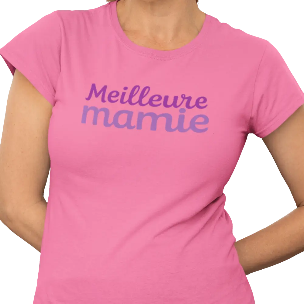 Famille et Cie - T-Shirt semi-ajusté - T-shirt - Meilleure Mamie