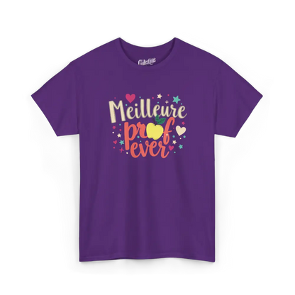 Vie d’Prof - T-Shirt - T-shirt - Meilleure prof ever! - Mauve / S / M